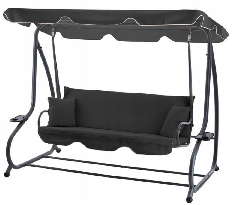 Садова гойдалка з функцією ліжка KRE Chomik Gdow, фото 1