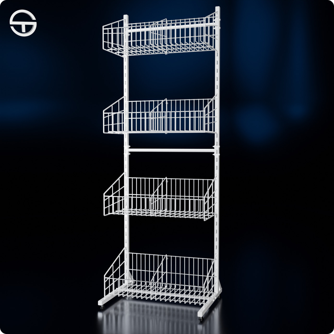 Стійка IVAY, Н1800 L640 W500 (4 кошика art 30702), фото 1