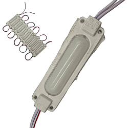 Світлодіодні ЛЕД/LED модулі автомобільні 12V білого кольору матові 70мм довжина, 20мм ширина
