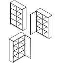 Стелаж з ЛДСП REG1DO Шанталь Gerbor Дуб сан-ремо світлий, фото 2