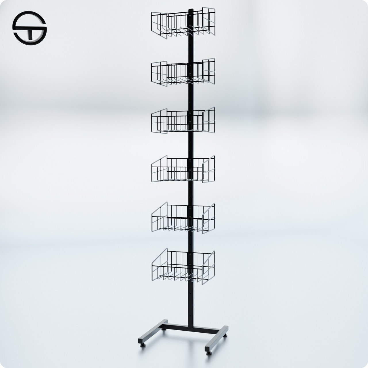 Стійка TEMI, Н1700 L350 W350 (6 кошиків art 30706), фото 1