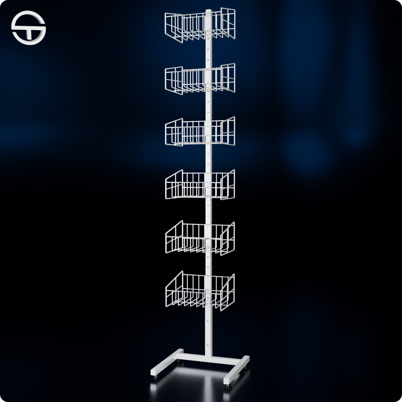 Стійка TEMI, Н1700 L350 W350 (6 кошиків art 30706), фото 1