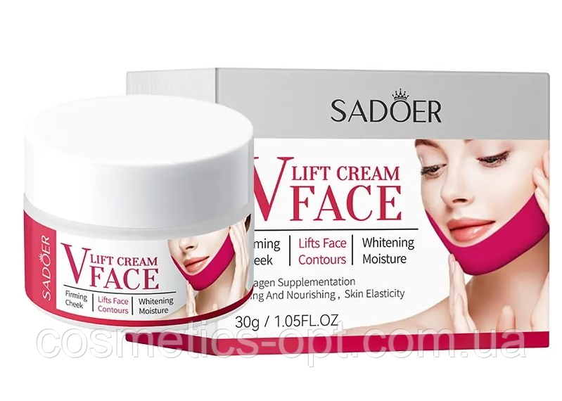 Ліфтинг крем для обличчя з пептидним комплексом SADOER V Lift Face Cream, 30 g