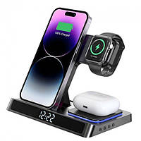 Беспроводное зарядное устройство WIWU Power Air Wireless Charger 5-in-1 15W Black (Wi-W006)