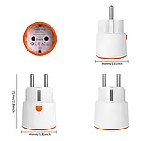 Розумна розетка Zigbee 3.0 16А 3680Вт. Моніторинг споживання. Tuya, Smart Life, Homekit, Zigbee2mqttt, фото 4