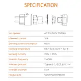 Розумна розетка Zigbee 3.0 16А 3680Вт. Моніторинг споживання. Tuya, Smart Life, Homekit, Zigbee2mqttt, фото 5