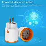 Розумна розетка Zigbee 3.0 16А 3680Вт. Моніторинг споживання. Tuya, Smart Life, Homekit, Zigbee2mqttt, фото 7