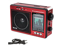 Радиоприемник FM, AM в ретро стиле на аккумуляторах, плеером с SD и USB, GOLON-RX 006