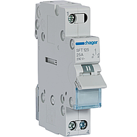 Перемикач Hager I-0-II із загальним виходом зверху 1 полюс 25А 230В