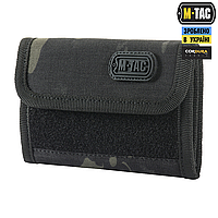 M-Tac кошелек с липучкой Elite Gen.II Multicam Black, военный кошелек, мужской кошелек, тактический бумажник