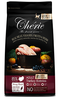 Сухий корм для дорослих котів Cherie (Шері) Dry Food Strong Muscle&Joint- Adult Turkey Entrees,з індичкою400г