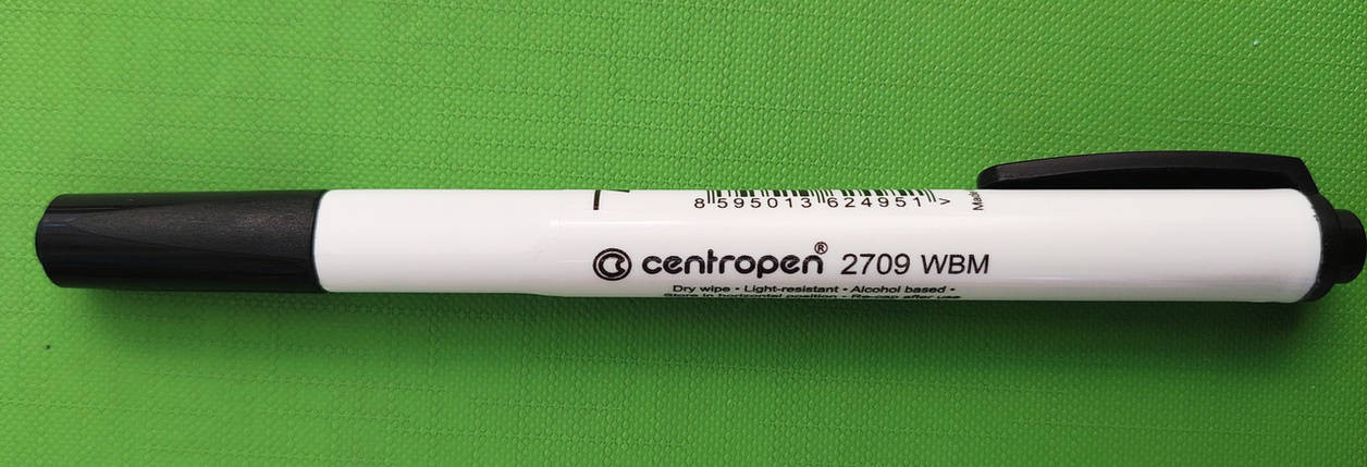 Канц Маркер Сухостирающийся Чорний Centropen 2709 Board, фото 1