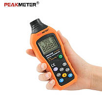Безконтактний фото-тахометр PeakMeter PM6208B, діапазон 50-99999 RPM, відстань 50 – 250 мм, пам'ять 100