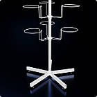 Набірна стійка для шапок, біла. Торговий стенд вертушка для розпродажу головних уборів, фото 2