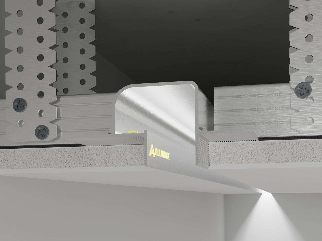 Роздільний профіль тіньового шва РПТШ 22,5х37 LED Без покриття, фото 1