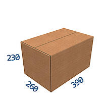 Картонная коробка / Гофроящик 390*260*230 (четырехклапанная)