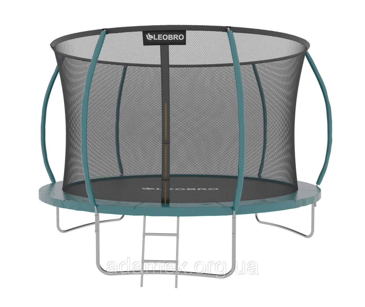 Батут LEOBRO Premium Pro 252 см із внутрішньою захисною сіткою 8FT GREEN