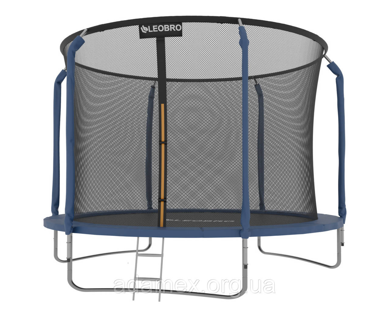 Дитячий садовий Батут із внутрішньою захисною сіткою 252 см LEOBRO Premium 8FT BLUE, фото 1
