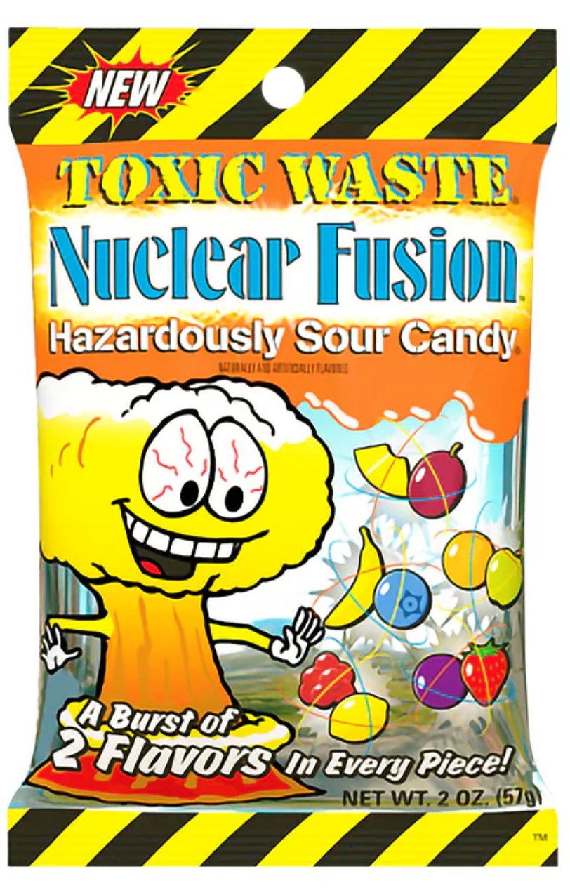Жувальні цукерки Toxic Waste Nuclear Fusion 57г, фото 1