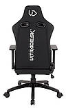 Геймерське крісло ULTRADESK Throne Kids Black, фото 7