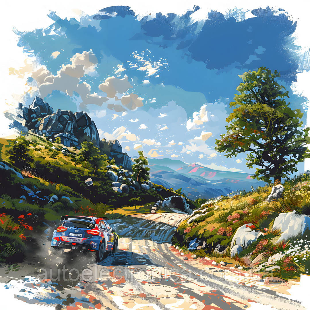 Картина на холсте "Rallycross"