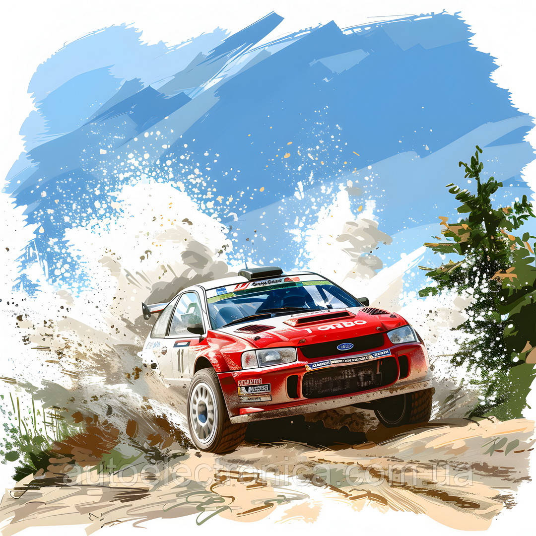 Картина на холсте "Rallycross"