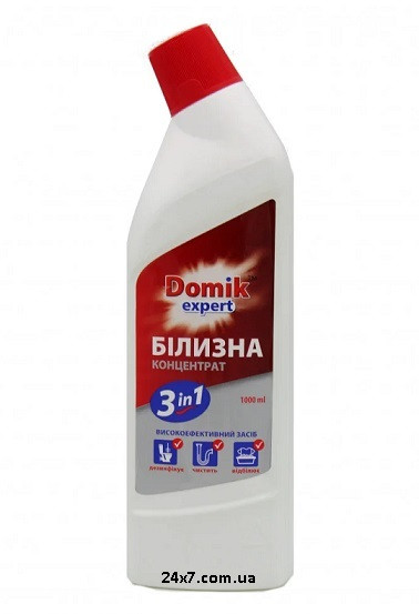 Гель Білизна 3 в 1 Domik Expert 1000 мл