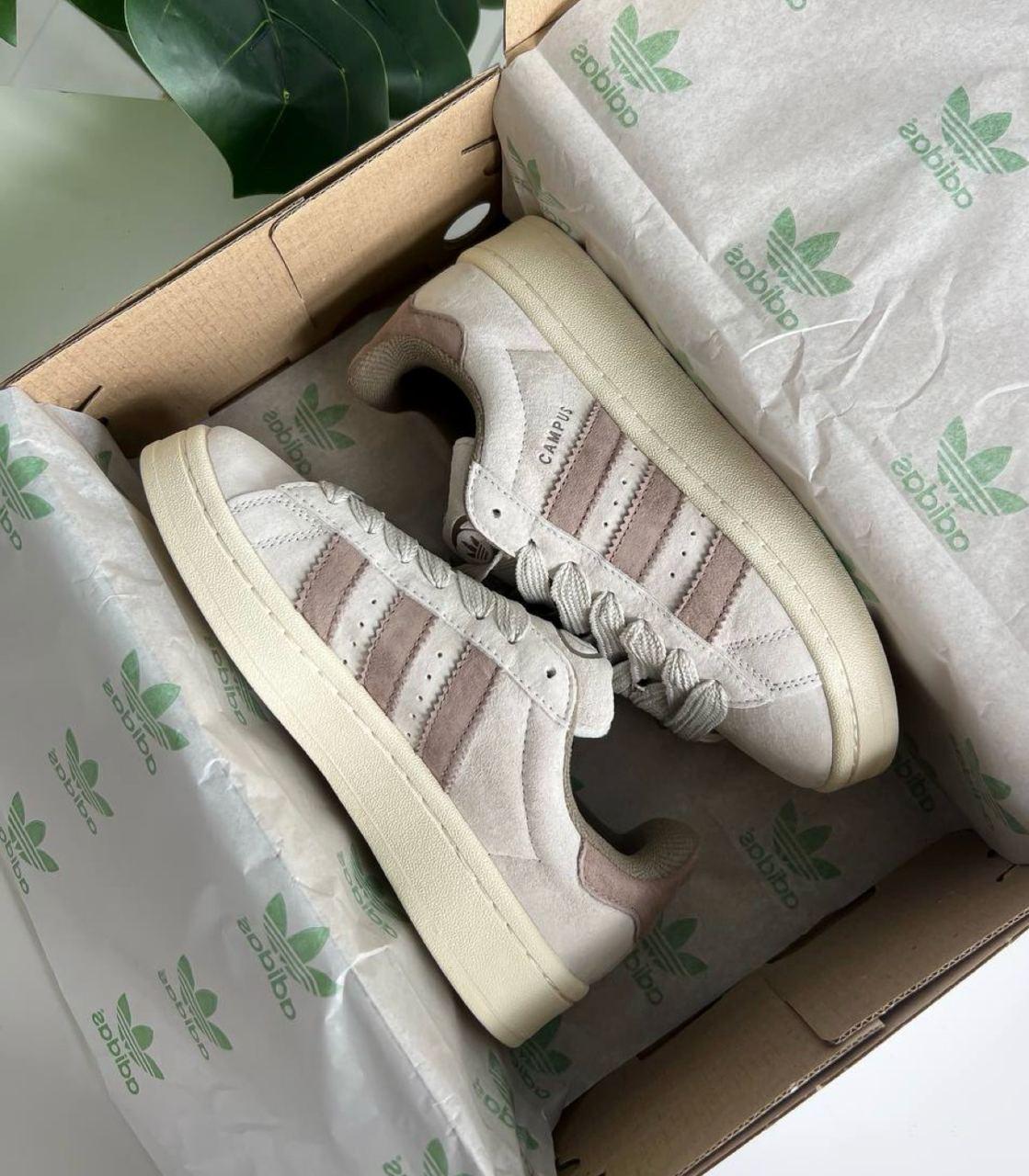 Женские кроссовки Adidas Campus Grey Beige Кеды Адидас Кампус серые ...