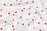 Сатин із червоними сердечками на білому тлі, №5067с, фото 5