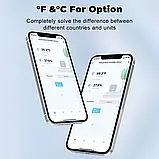 Розумний WI-FI Датчик температури та вологості, гігрометр Tuya TH05 з підсвічуванням дисплея, фото 4