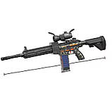 Автомат з м'якими кулями з присосками акумулятор 3,7V оптичний приціл вібрація, фото 2