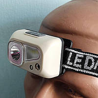 Ліхтар налобний SH-S4-XPE+3SMD, Motion Sensor, вбудований акумулятор, ЗП Type-C