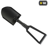 Лопата М-Тас чорна складна з чохлом, саперна лопата, тактична складна лопата М-Тас, HSafari