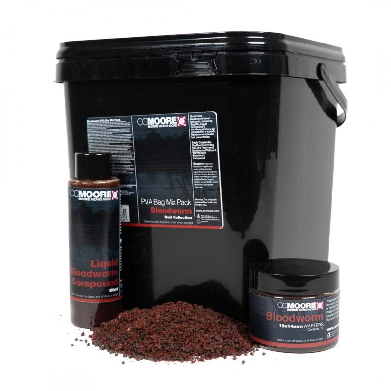 Прикормочна суміш CC Moore Bloodworm Bag Mix Pack (стік-мікс+ліквід+вафтерси в дипі), фото 1