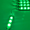 Світлодіодні ЛЕД/LED модулі автомобільні 12V зеленого кольору (3 бочки) 75мм довжина, 20мм ширина 3W, фото 4