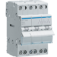 Перемикач Hager I-0-II із загальним виходом зверху 3 полюса 40А 230В