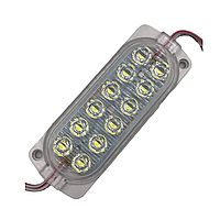 Светодиодные ЛЕД/LED модули автомобильные 12V белого цвета (12 лед) 105мм длинна, 40мм ширина