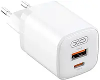 Мережевий зарядний пристрій XO PD L96 30W/1 USB 1 USB-C