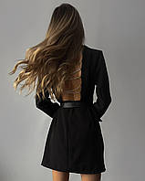 Платье-пиджак женское с открытой спинкой костюмка 42-44 "LOVE LOOK" от производителя