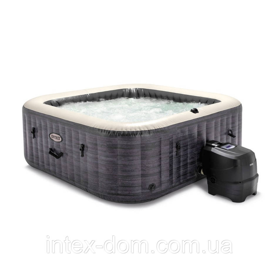 Надувна джакузі - СПА Intex 28452 (239х71 см) (6-х мест: 1 741 л/ч,тент, підстилка, підсвітка, 2 підголівника)