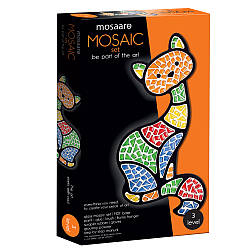 Набір для творчості скляна мозаїка «Кіт» Mosaaro MA3002 Рівень 3