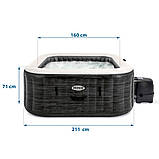 Надувна джакузі - СПА Intex 28450 (211х71 см) (4-х мест: 1 741 л/ч,тент, підстилка, підсвітка, 2 підголівника), фото 3
