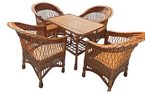Комплект плетених меблів із лози