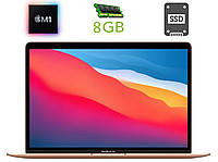 Ноутбук Apple MacBook Air A2337 13.3" в цвете Gold Late, Тонкий бизнес ноутбук для работы, Ноутбук Apple M1