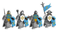 Фигурки конструктор человечки крестоносцы рыцари солдаты воины всадники