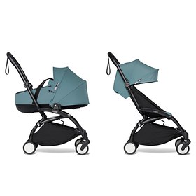 Коляска BABYZEN YOYO з люлькою Bassinet (шасі Black), Aqua