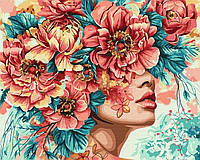 Картина по номерам - Романтика цветов с красками металлик extra KHO8445 ТМ Идейка 40х50 см
