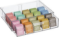 Кухонный органайзер mDesign mDesign для чайных пакетиков, кофе в пакетиках, сахара и многого другого – Пластик