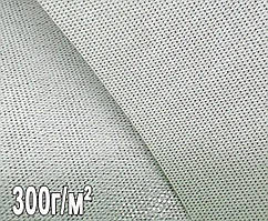 Дублерин жорсткий з лескою 300гр/м2 (100м/150см) Білий з чорним