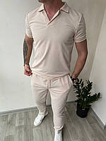 Мужской костюм спортивный штаны футболка ткань двухнитка 46-48, 50-52, 54-56 (4) "SAFINA" BLU781-639 zam